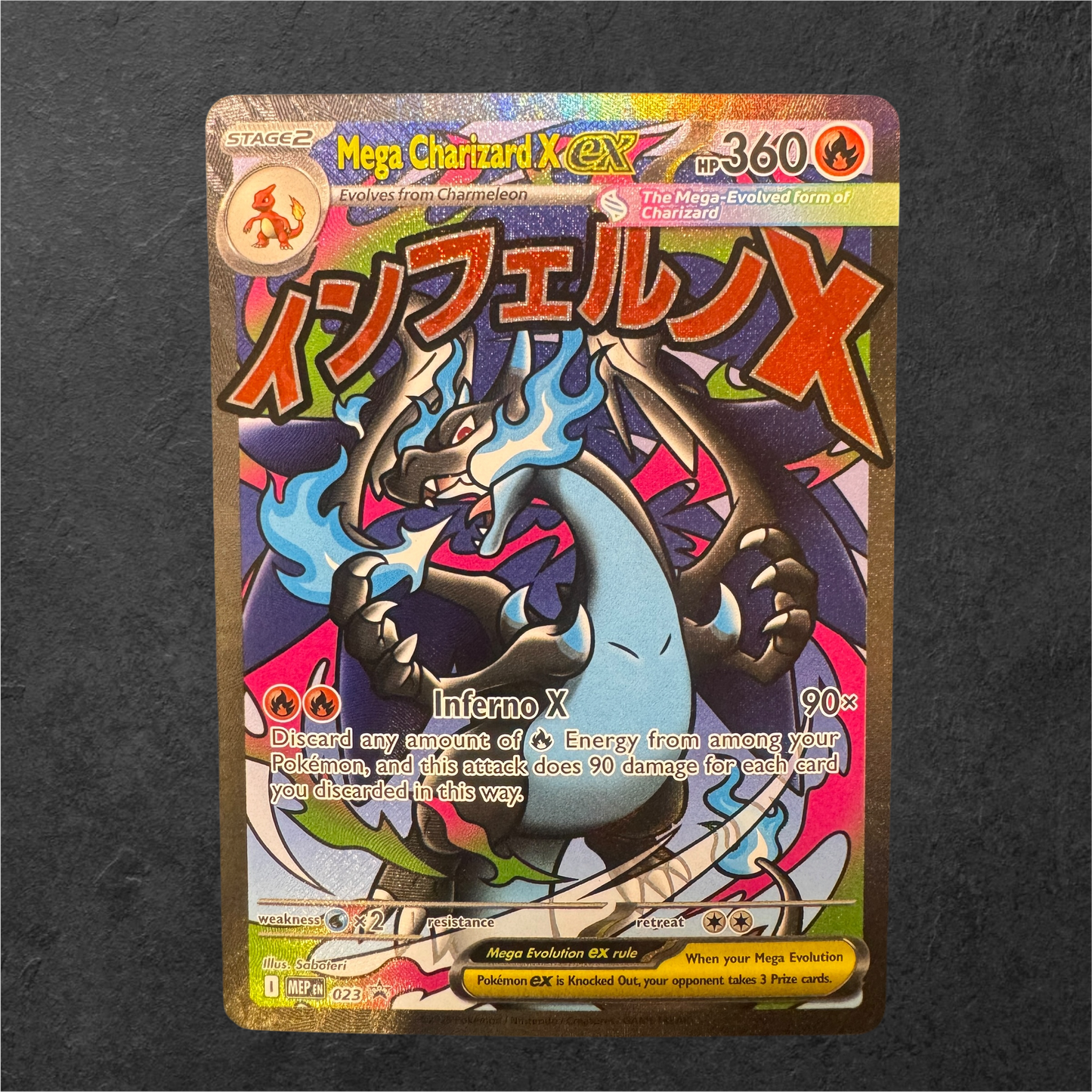 Mega Charizard EX | #023 | NM | Mega Evolution Black Star Promo | English | 2025