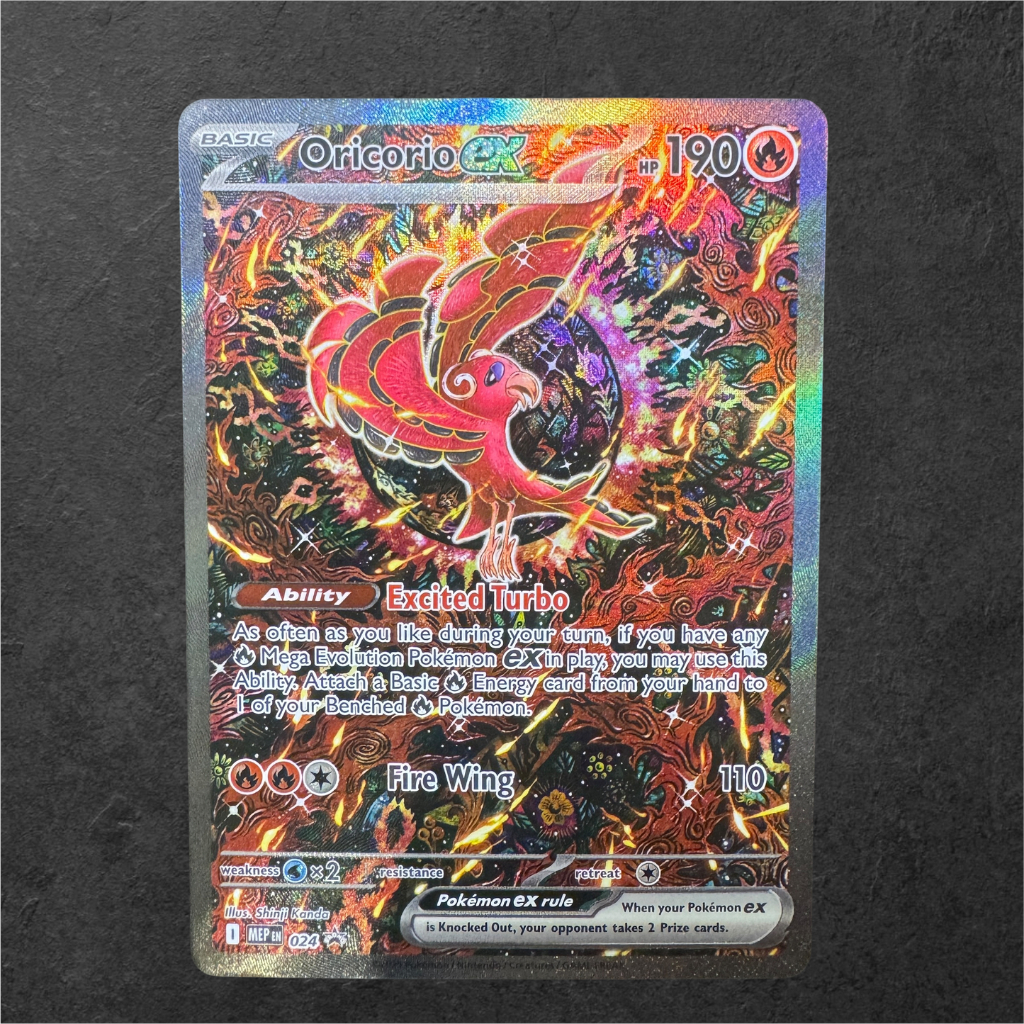 Oricorio EX | #024 | NM | Mega Evolution Black Star Promo | English | 2025