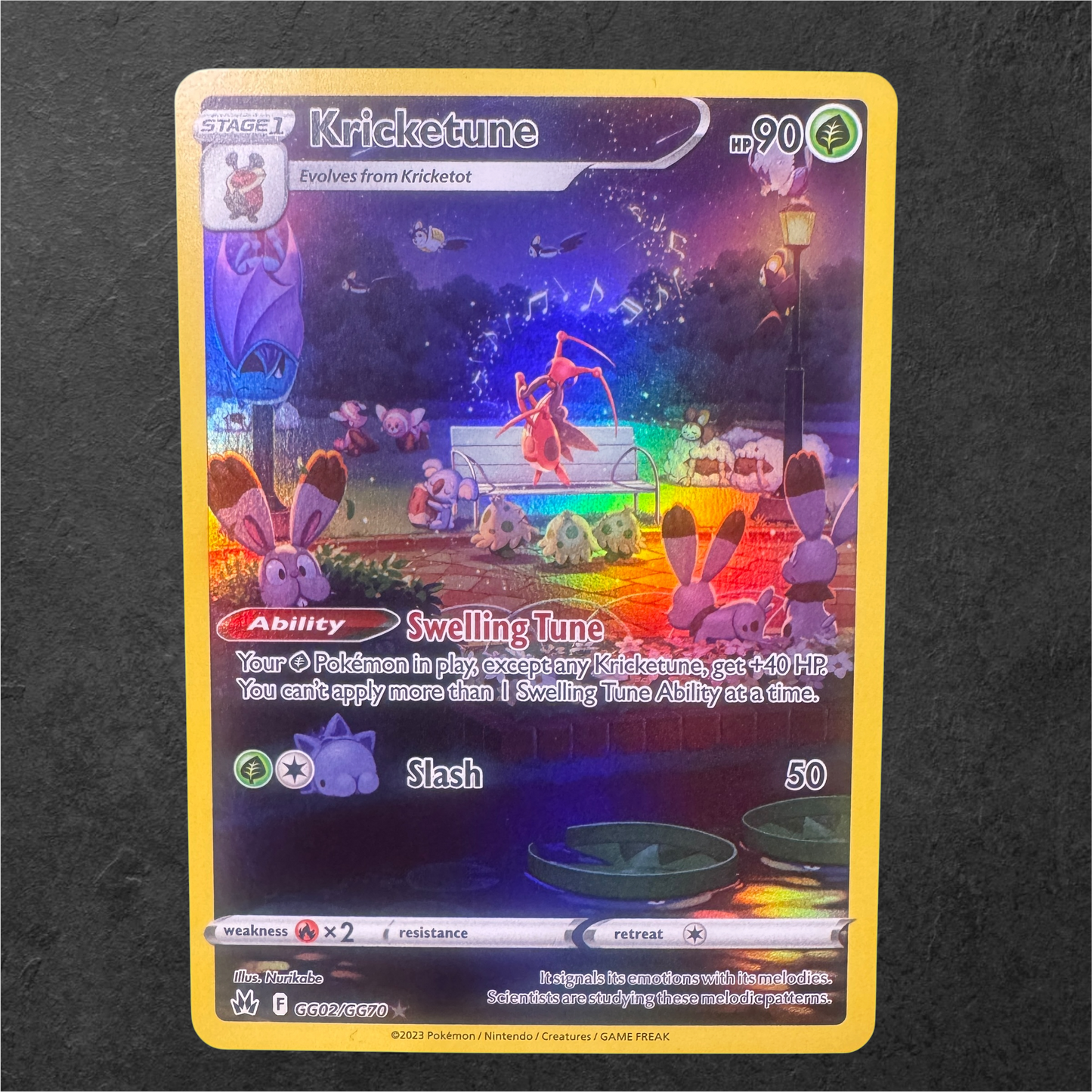 Kricketune | #GG02 | NM | Crown Zenith Galarian Gallery | English | 2023