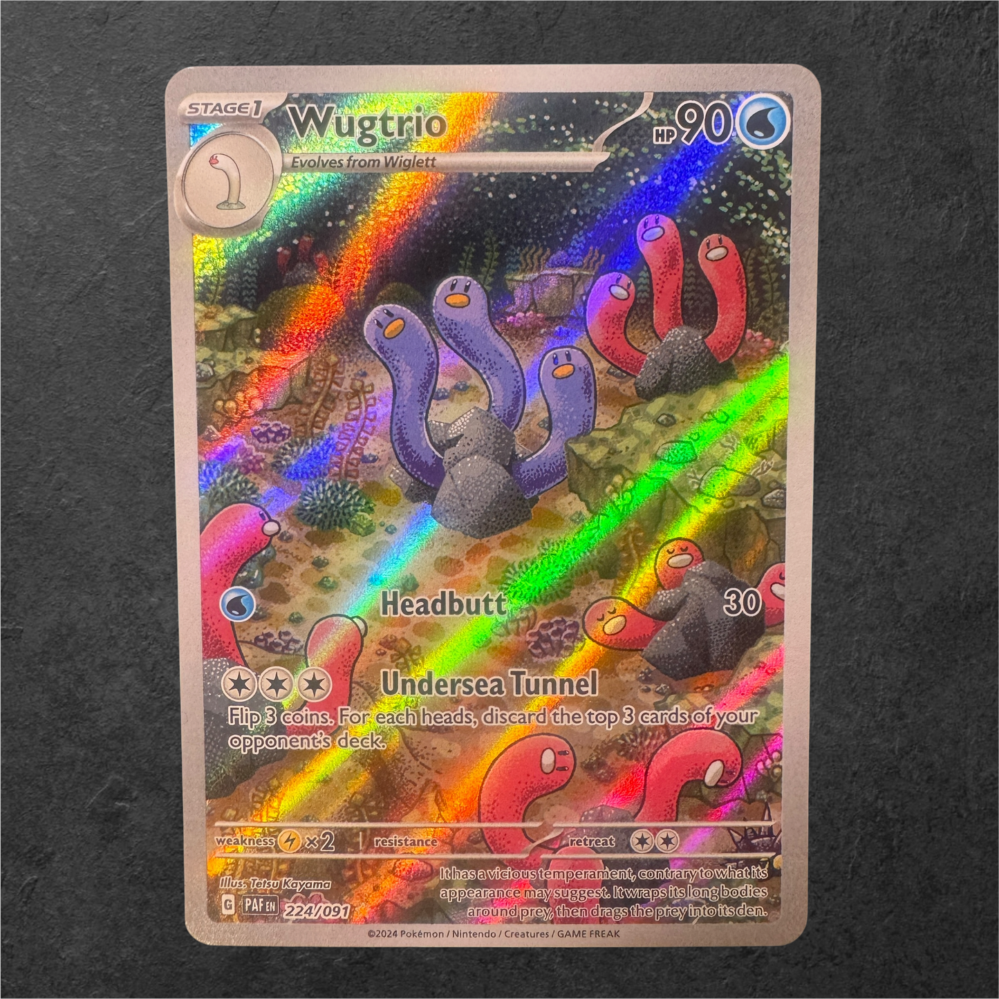 Wugtrio | #224 | NM | Paldean Fates | English | 2024
