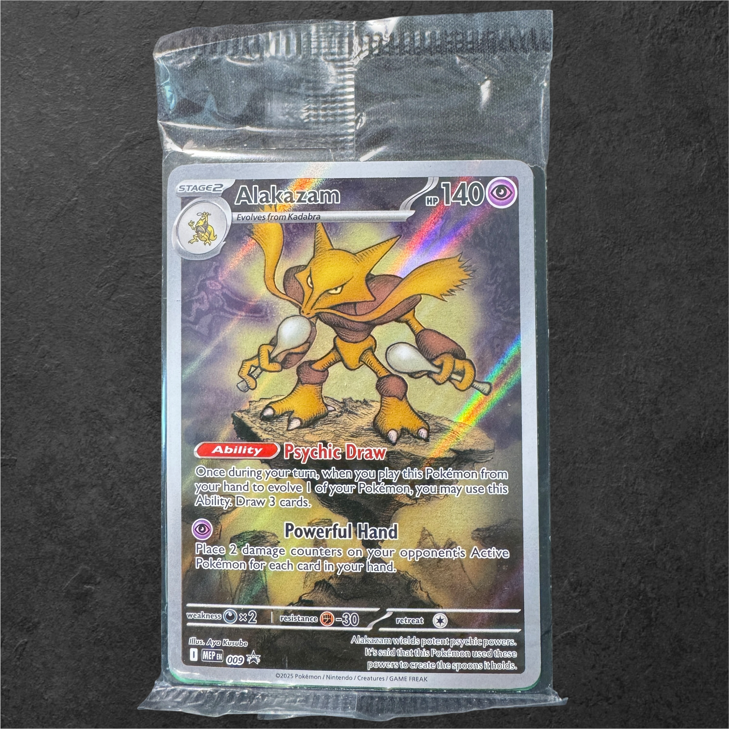 Alakazam | #009 | Sealed | Mega Evolution Black Star Promo | English | 2025