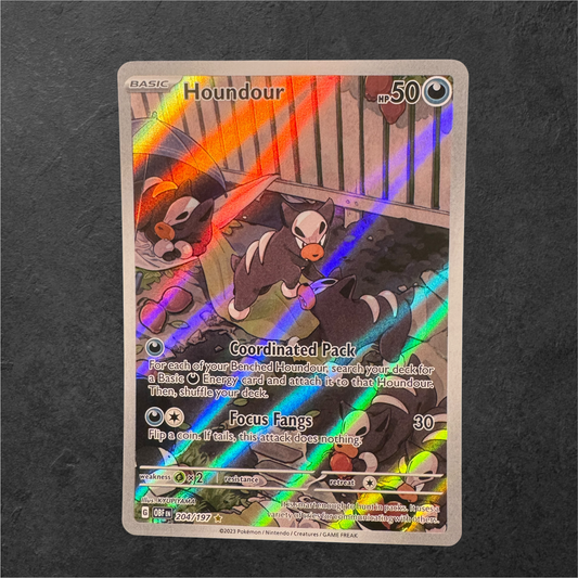 Houndour | #204 | NM | Obsidian Flames | English | 2023