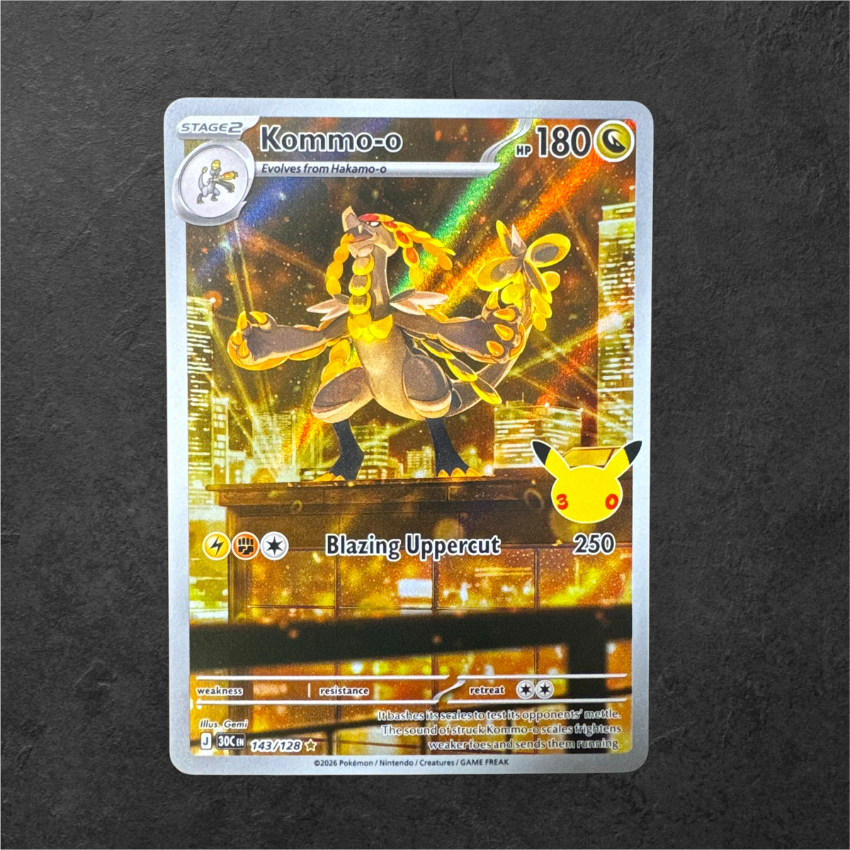 Kommo-o | #143 | NM | 30th Celebration | English | 2026