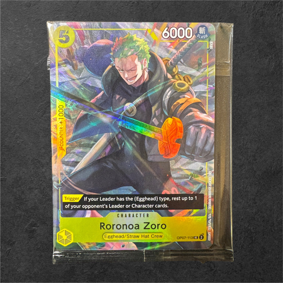 Roronoa Zoro | #OP07-113 | IB04 Sealed Promo | English