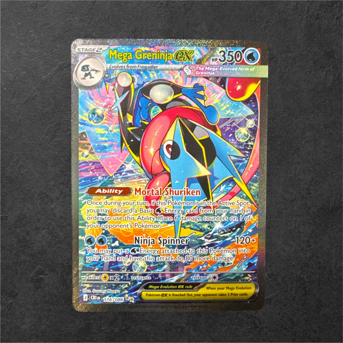Mega Greninja ex | #116 | NM | Chaos Rising | English | 2026 (2)