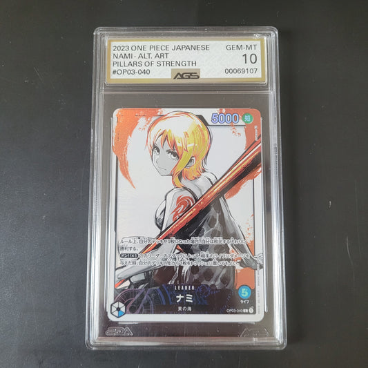 Nami | #OP03-040 | Pillars of Strength OP03 | Japanese |AGS 10