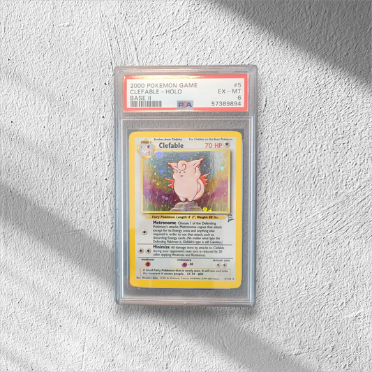 Clefable | #5 | PSA 6 | Base Set 2 | English | 2000