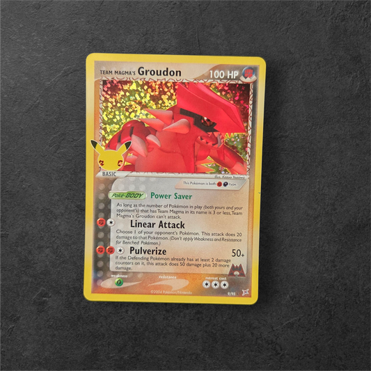 Team Magma's Groudon | #9 | NM | Celebrations | English | 2021