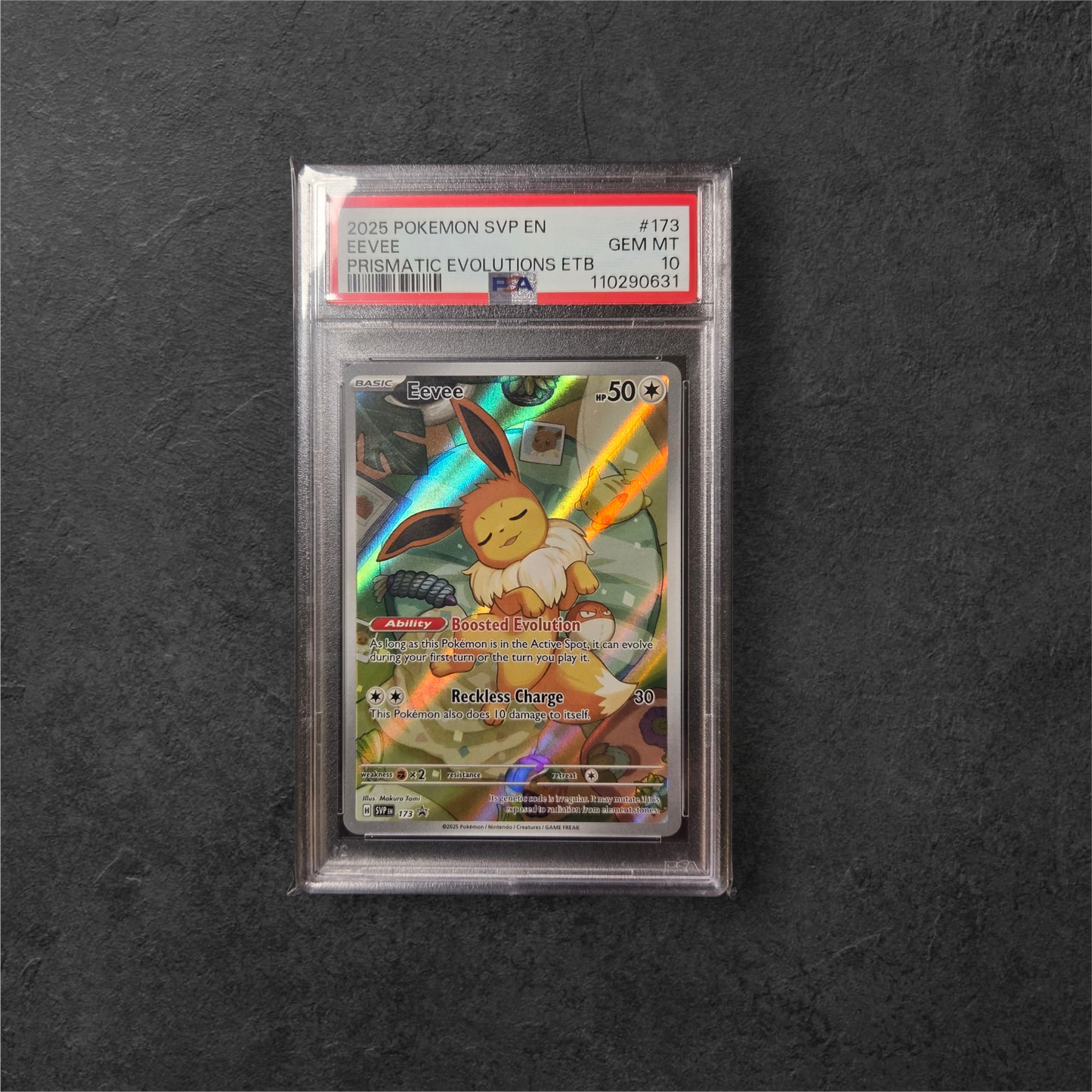 Eevee | #173 | PSA 10 | Prismatic Evolutions ETB | English | 2025