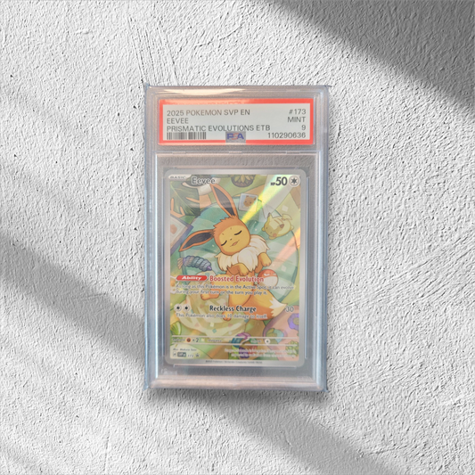 Eevee | #173 | PSA 9 | Prismatic Evolutions ETB | English | 2025