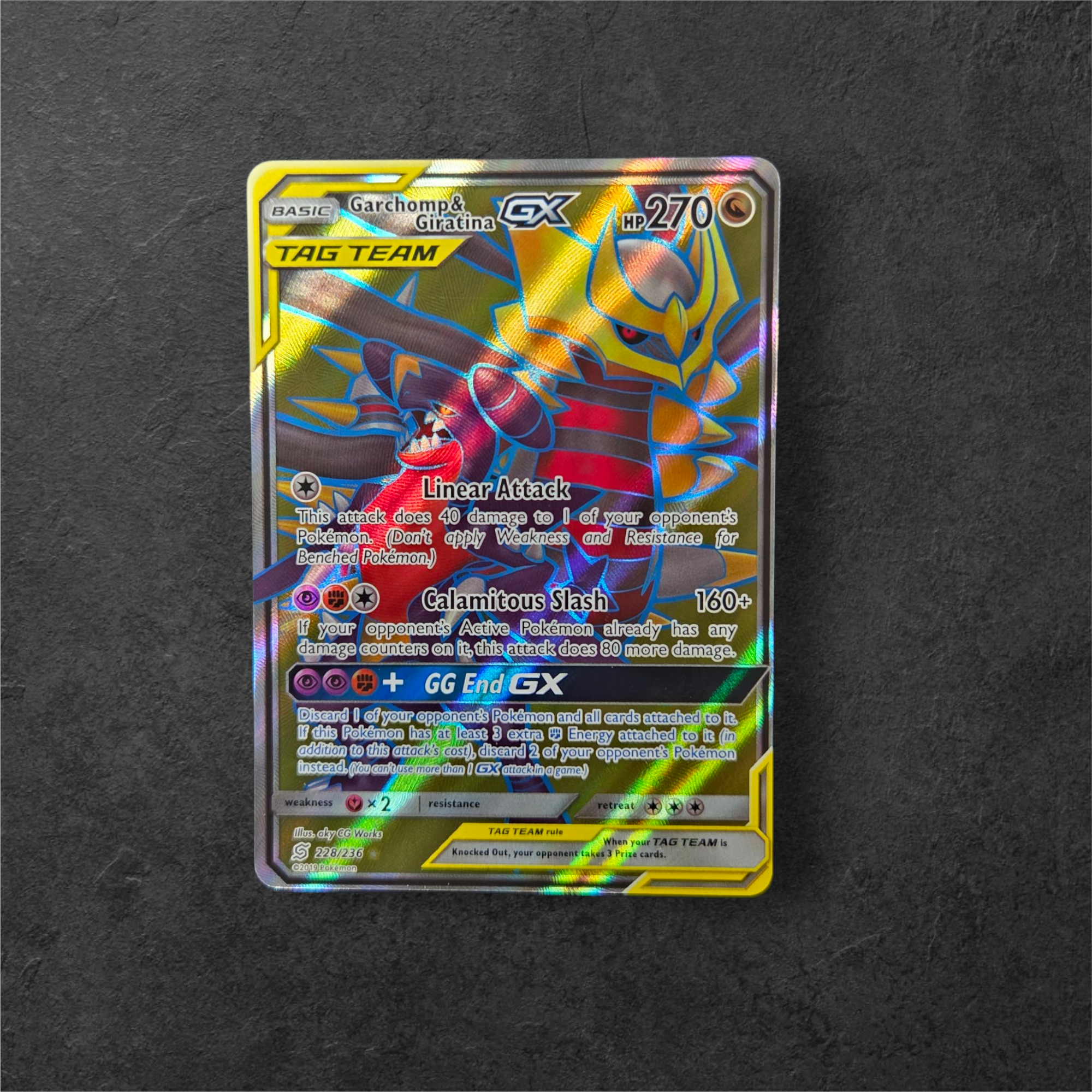 Garchomp & Giratina GX | #228 | NM | Unified Minds | English | 2019 ...
