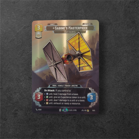 Sabine's Masterpiece | #1085| JTL | Rare Prestige Foil | Star Wars Unlimited
