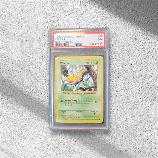 Weedle | #69 | PSA 7 | Base Set Shadowless | English
