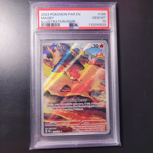 Magby | #186 | PSA 10 | Paradox Rift | English | 2023