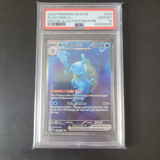 Blastoise ex | #200 | PSA 10 | 151 | English | 2023