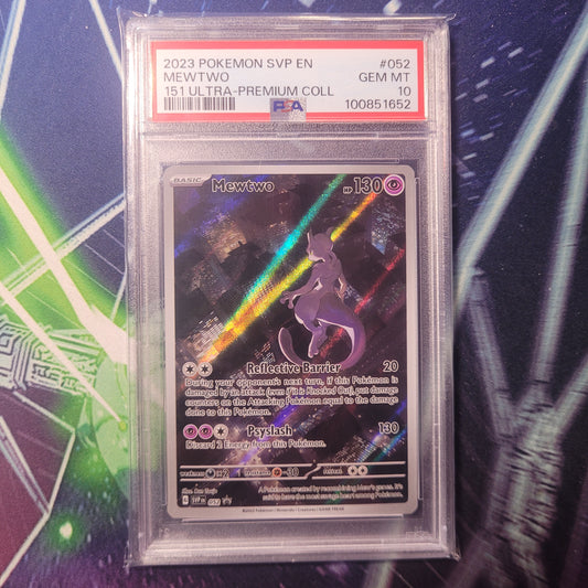 Mewtwo | #052 | PSA 10 | 151 UPC Promo | English | 2023