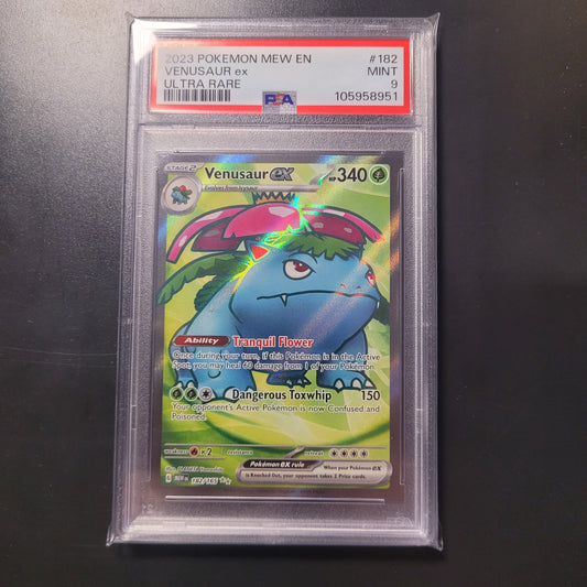 Venusaur ex | #182 | PSA 9 | 151 | English | 2023