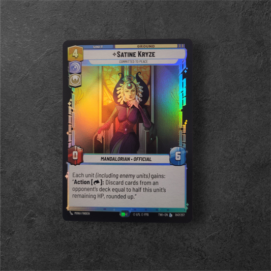 Satine Kryze | #047 | TWI | Legendary Foil | Star Wars Unlimited