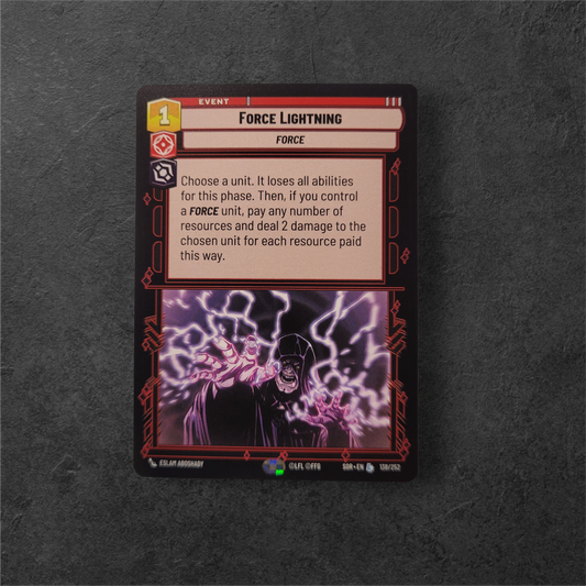 Force Lightning | #138 | SOR | Legendary | Star Wars Unlimited