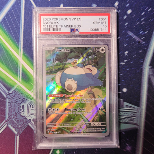 Snorlax | #051 | PSA 10 | 151 ETB | English | 2023