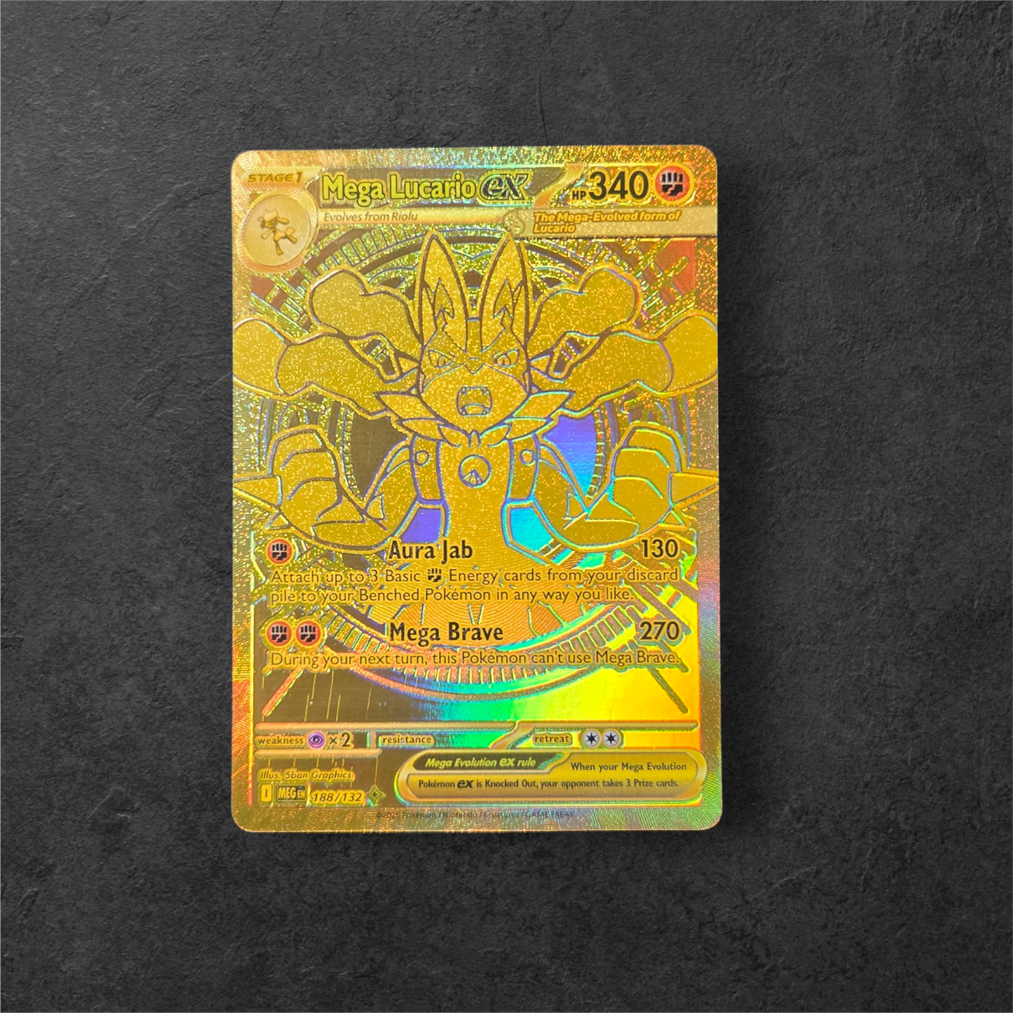 Mega Lucario ex | #188 | NM | Mega Evolution Base Set | English | 2025