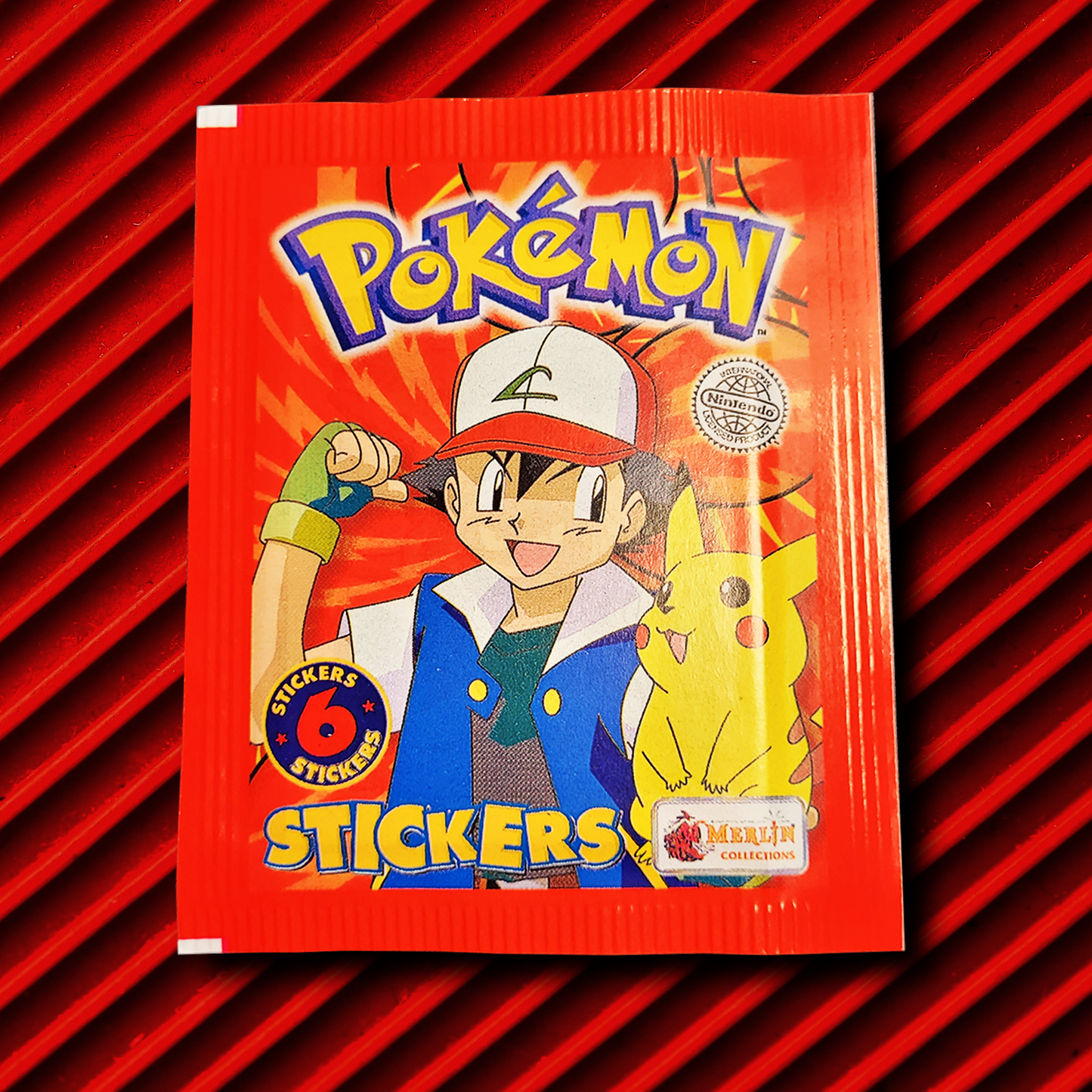 Vintage Merlin Topps Pokemon Stickers (1999)